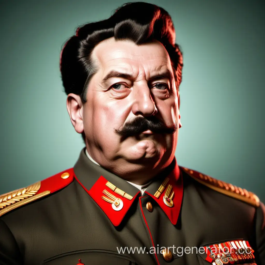 Overweight-Stalin-with-a-Lavish-Display-of-Wealth-and-Power