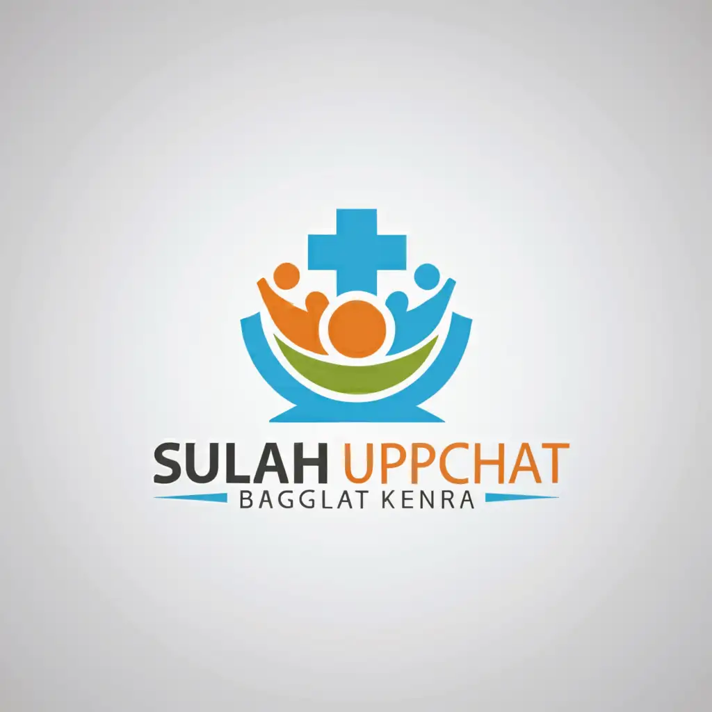 a logo design,with the text "sulabh upchar kendra", main symbol:family, hospital,Minimalistic,be used in Medical Dental industry,clear background