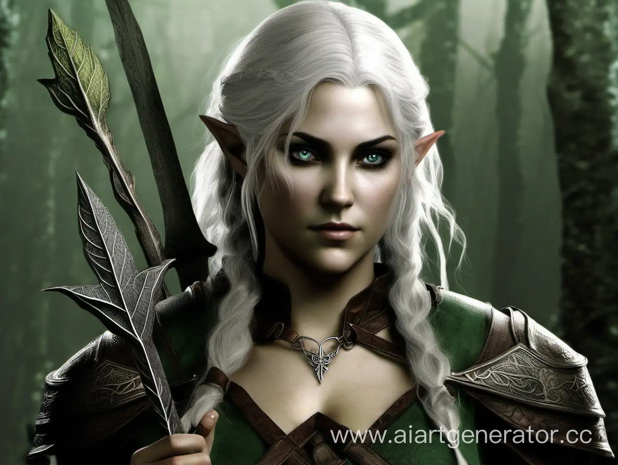 Dark-Fantasy-Elvish-Warrior-Cirilla-in-Enchanting-Armor