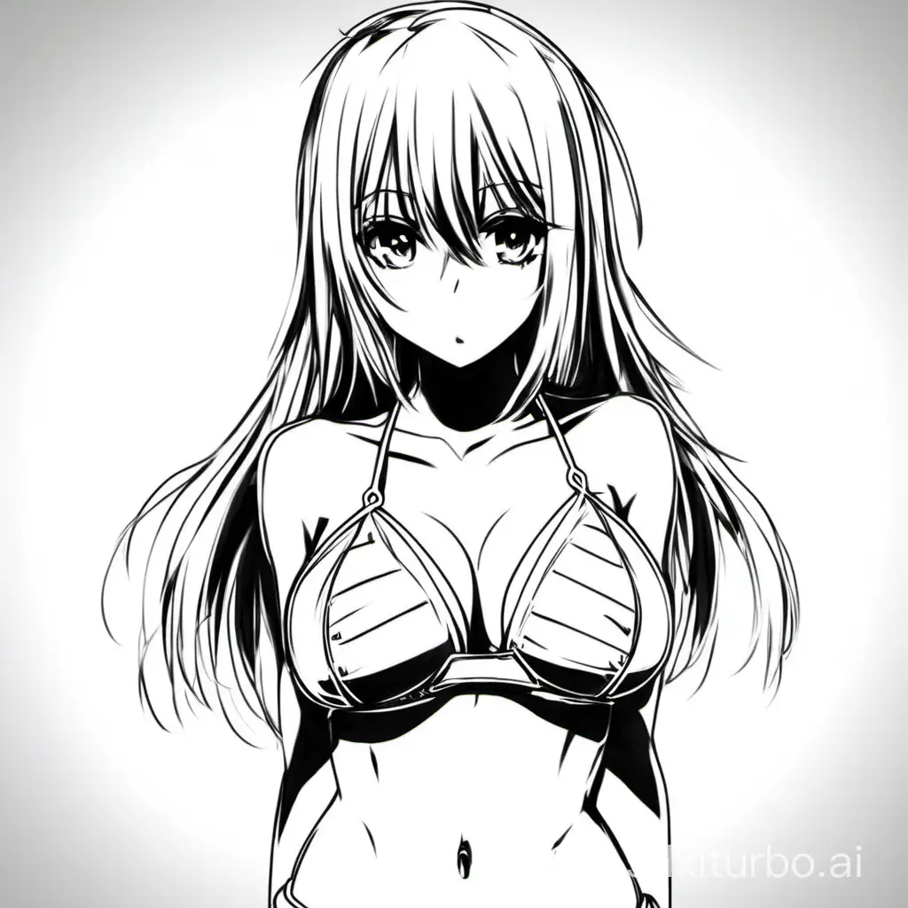 Draw anime bikini trap