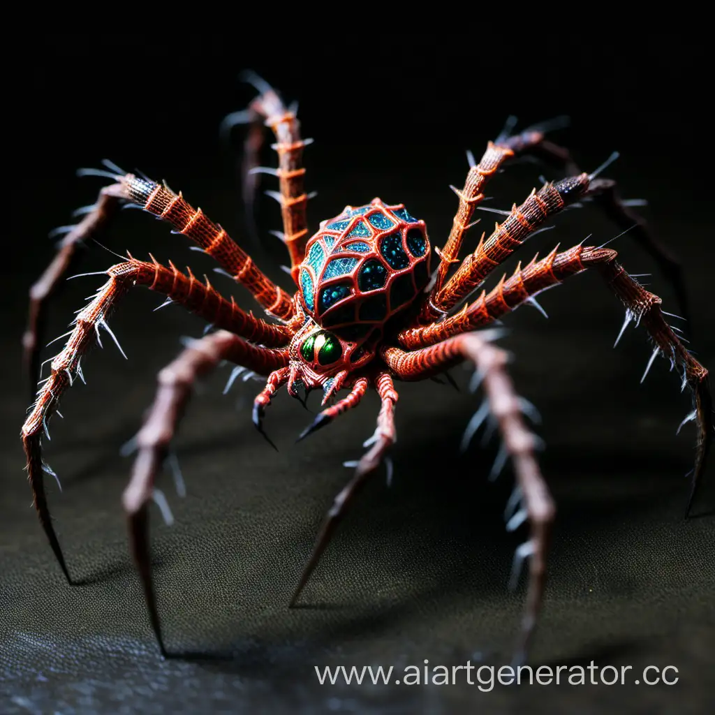 Mystical-Encounter-with-a-Dragon-Spider-in-Enchanted-Forest