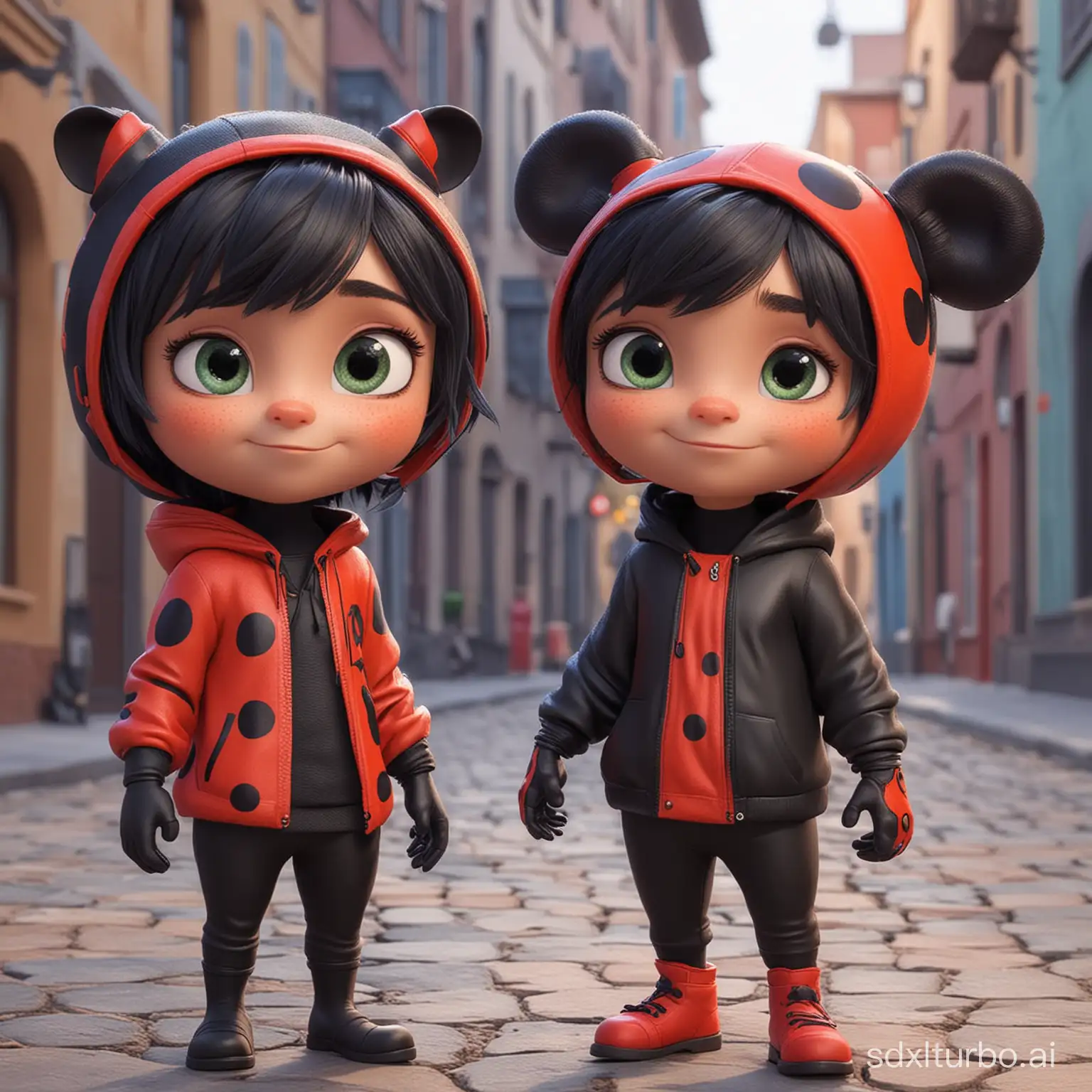 if catt noir and ladybug from the show miraculous had two children