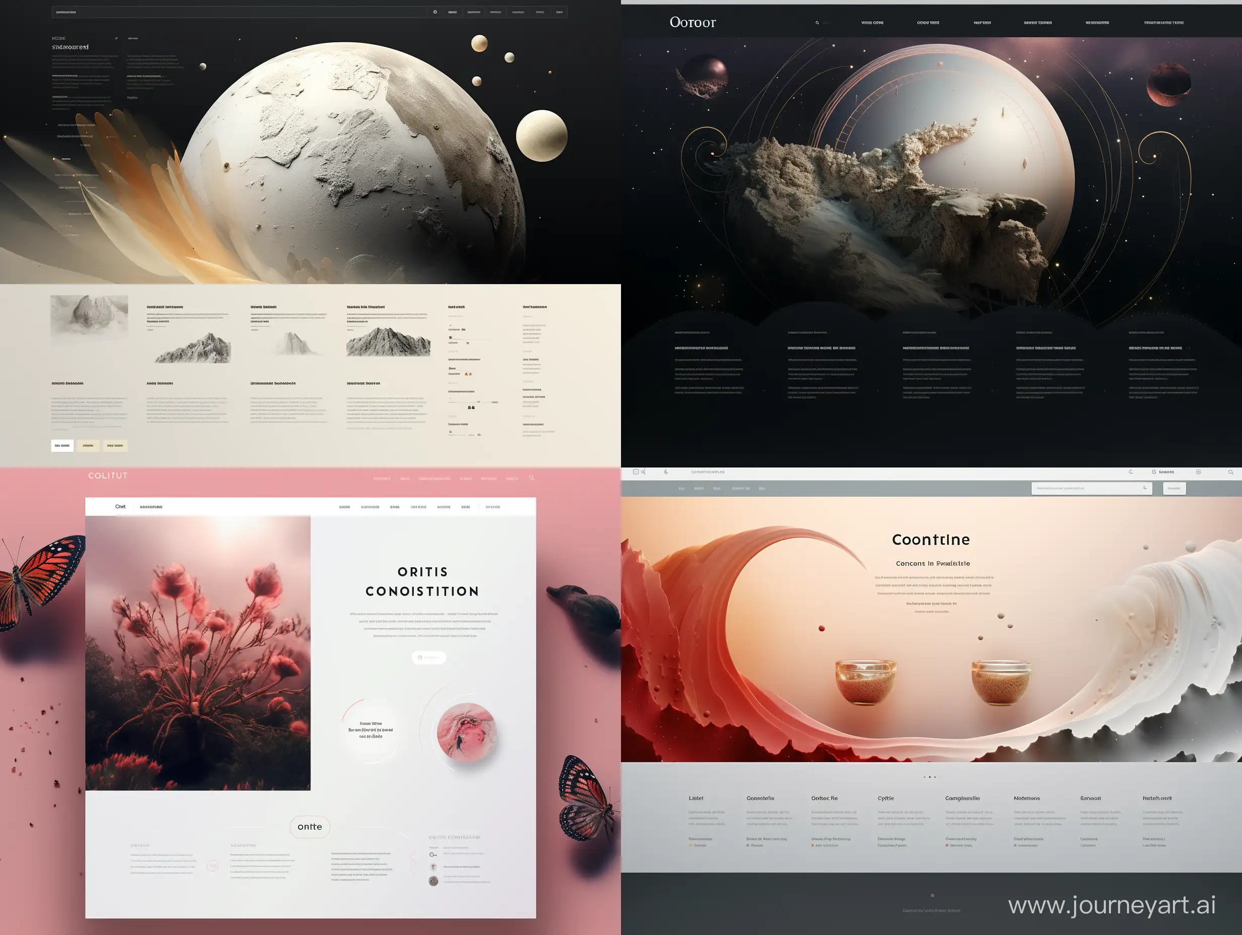 cosmotic website ui ux design