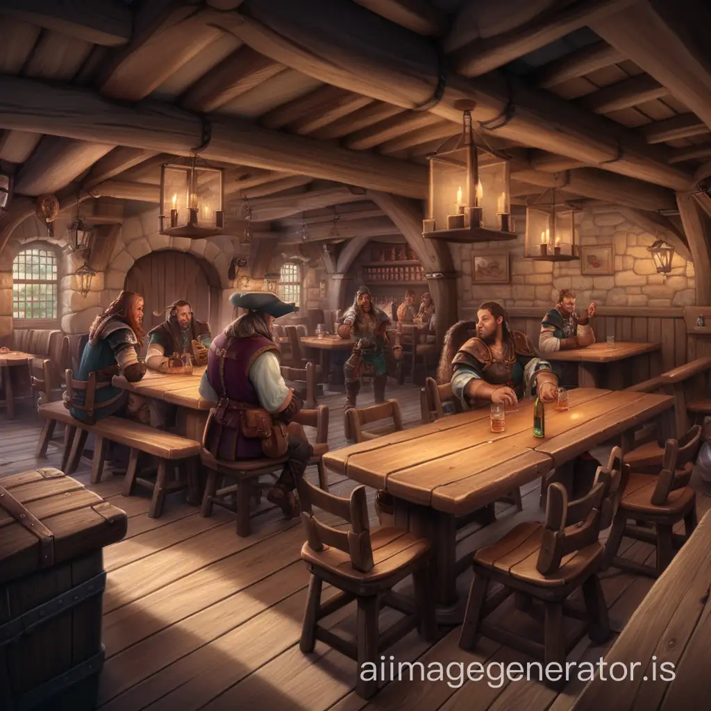 interior of a tavern dnd fantasy