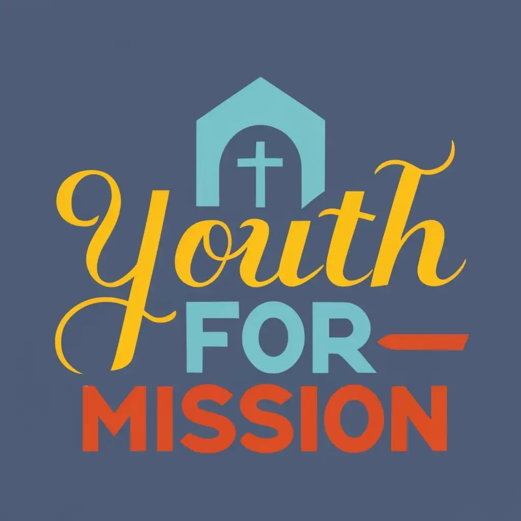 logo, Church , with the text "Youth For Mission", typography