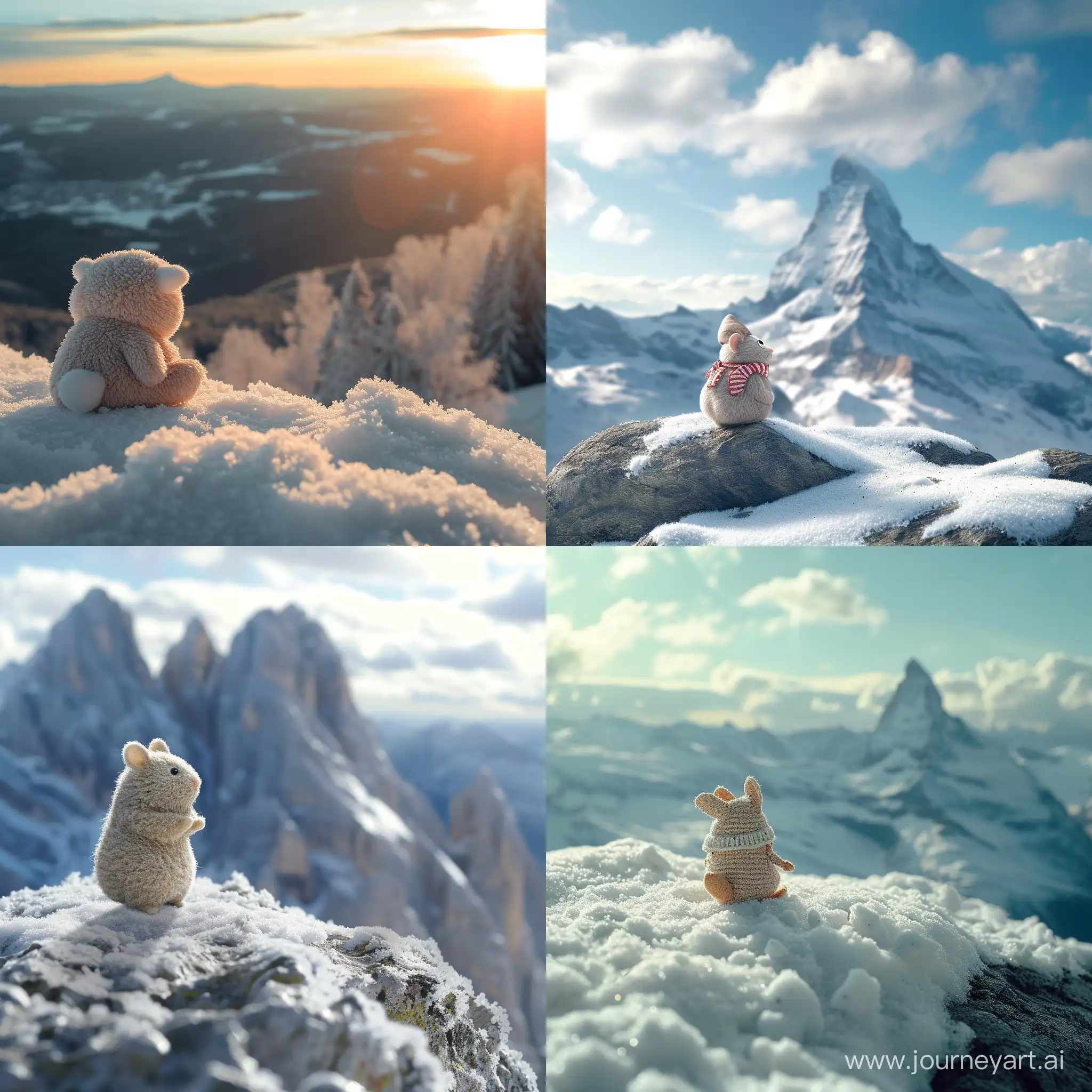 Moomin-Adventure-on-a-Snowy-Mountain-Captured-in-Stunning-DSLR-Photo-with-Unique-Depth-of-View