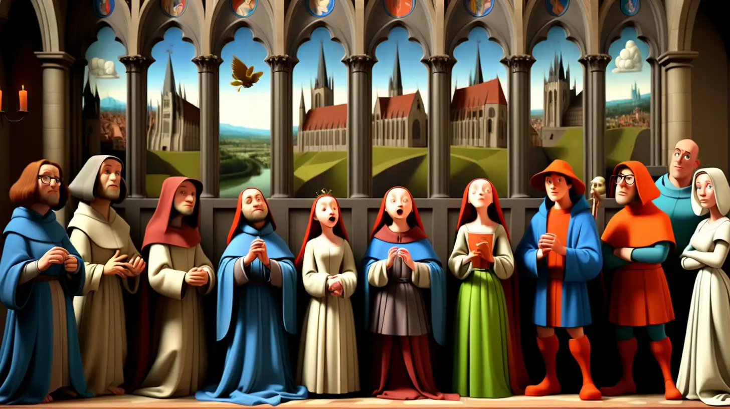 Ghent Altarpiece Reimagined in Enchanting Disney Pixar Style