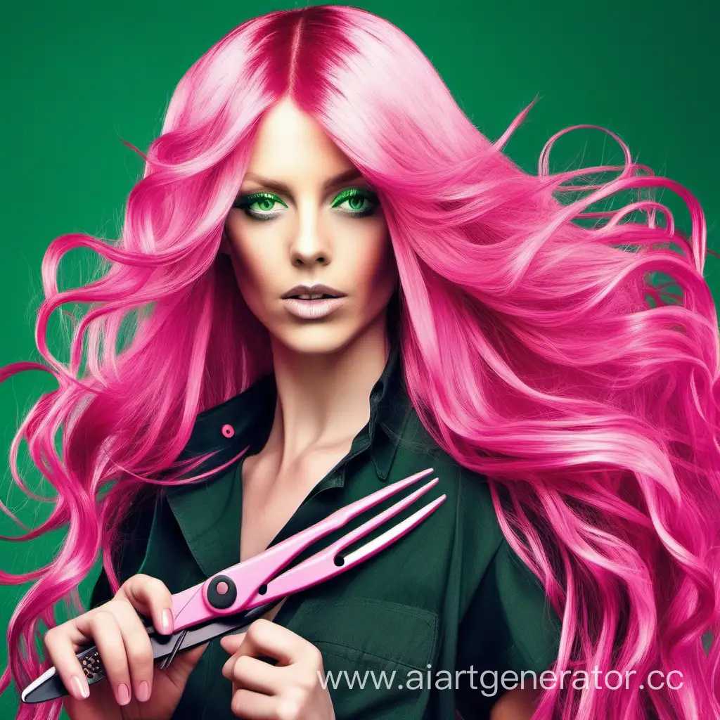 Professional-Hairdresser-with-Pink-Hair-and-Green-Eyes-Holding-Scissors-and-Comb