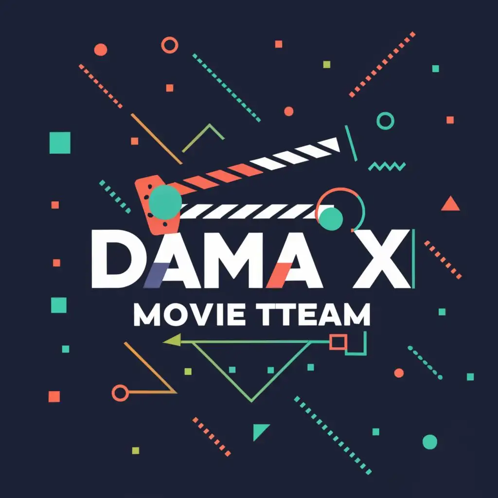 LOGO-Design-For-DAMAX-MOVIE-TEAM-Cinematic-Emblem-with-Artistic-Hand-and-Movie-Reel