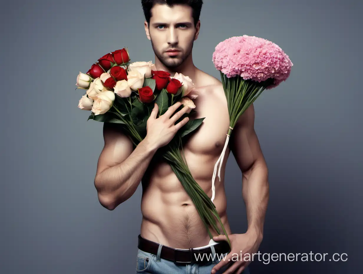 Charming-Gentlemen-Surprising-Elegant-Women-with-Bouquets