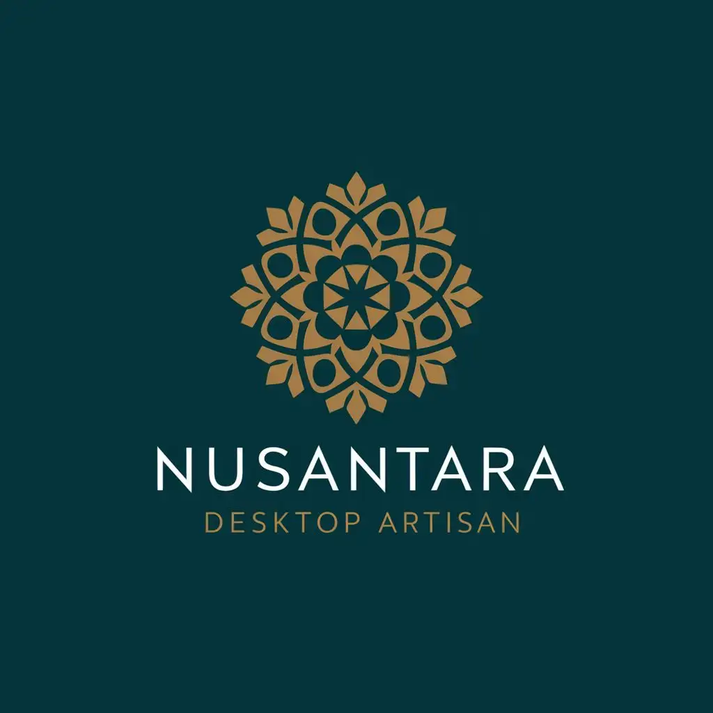 LOGO-Design-For-Nusantara-Desktop-Artisan-Fusion-of-Traditional-Culture-and-Modern-Technology-Typography