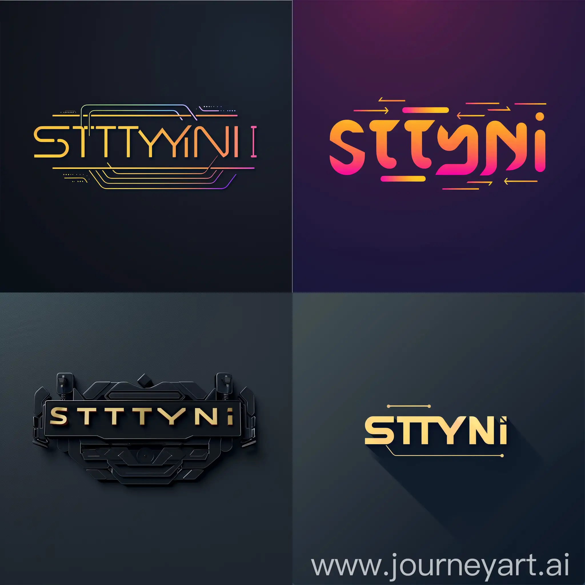  logo with the text 'Styloni' in modern typography, suitable for the Technology industry