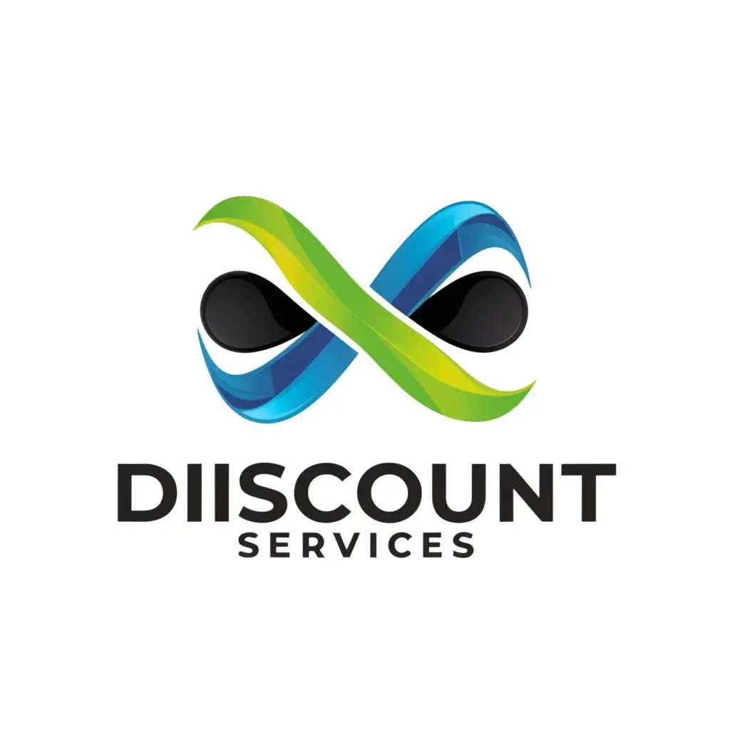 LOGO-Design-for-Discount-Services-Abstract-TriColor-Symbol-with-a-Clear-Background