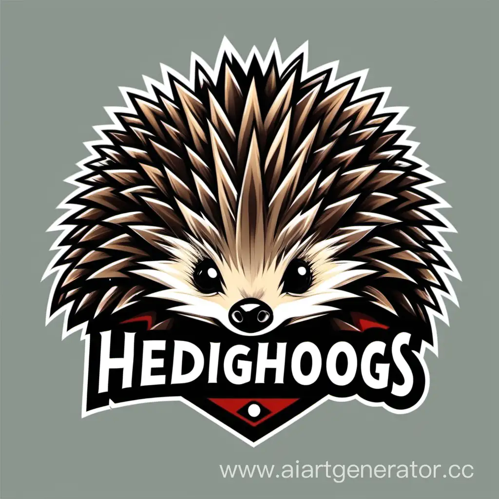 Adorable-Wild-Hedgehog-Team-Logo-in-Nature