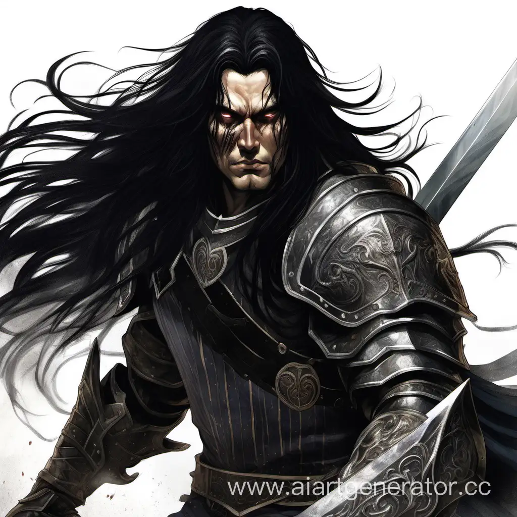 Mysterious-Warrior-with-Black-Hair-and-Scar-Wielding-TwoHanded-Sword