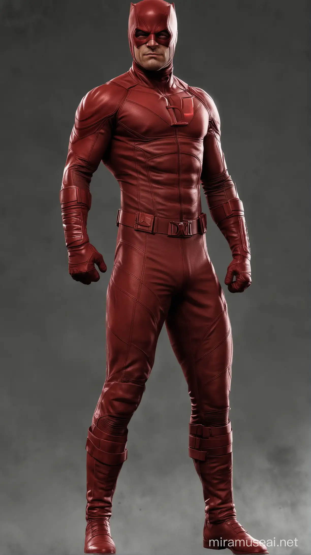 FullBody Daredevil Character in Dynamic Action Pose