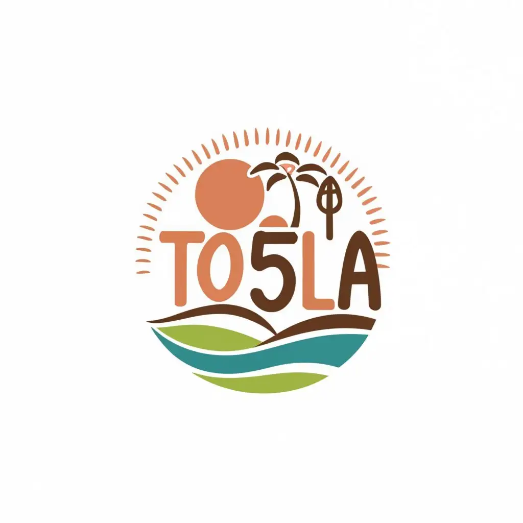 logo, Mayotte island, with the text "TO5LA", typography, be used in Travel industry