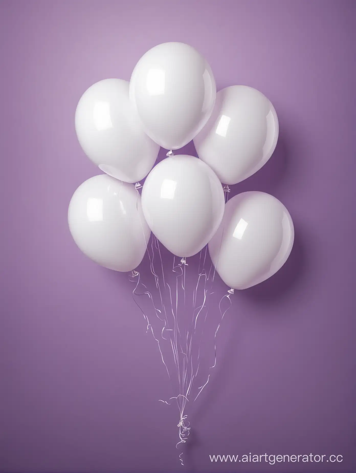 White-Helium-Balloons-on-Purple-Background-Vector-Image
