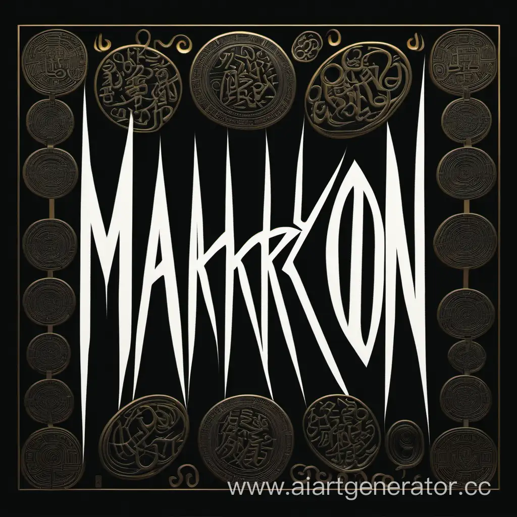 Vibrant-MAKUROON-Typography-on-Stylish-Black-Background