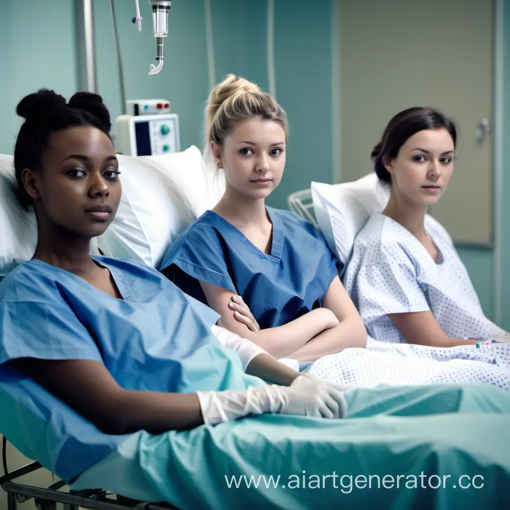 Young-Women-Patient-in-Hospital-Ward-Waiting-for-Surgery