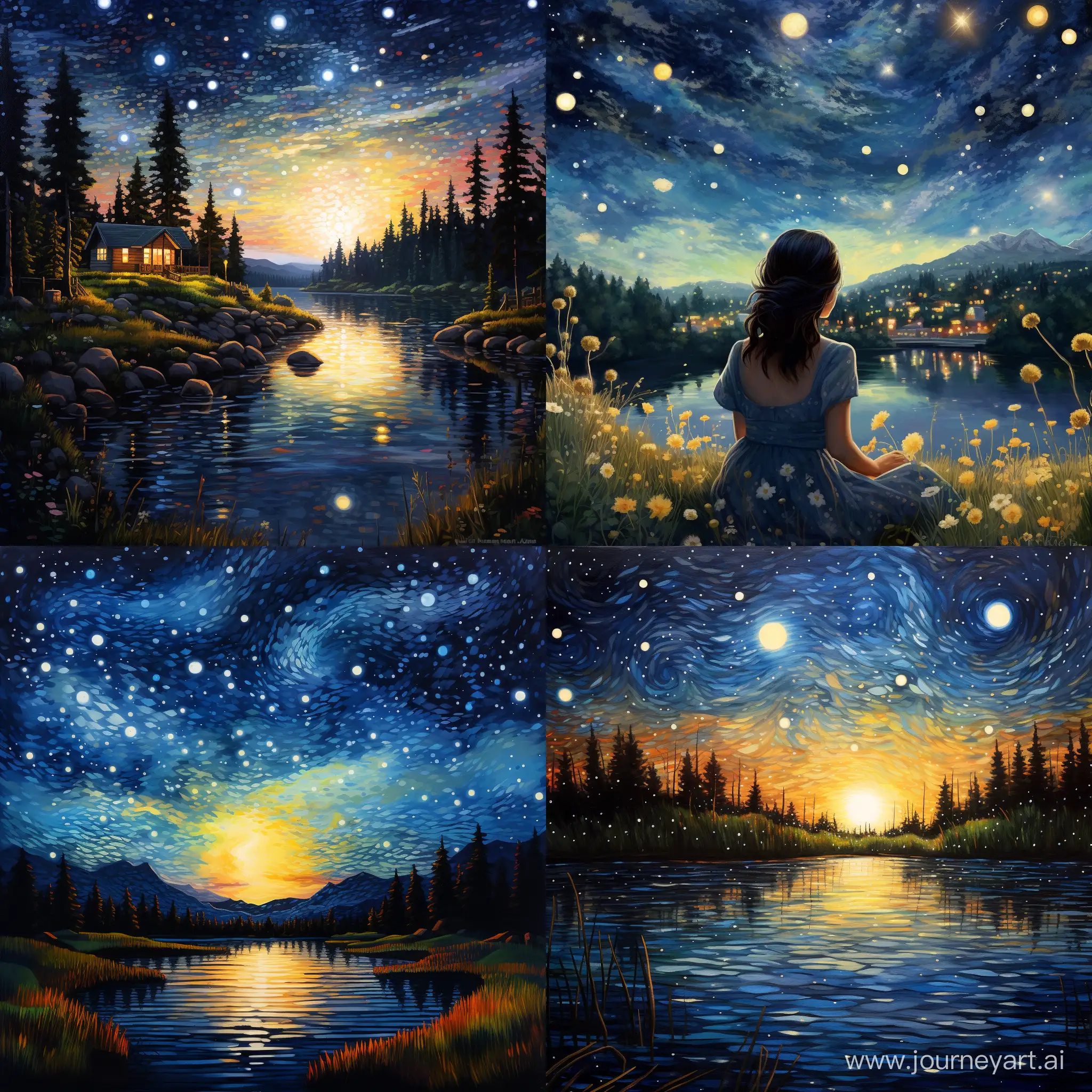 Summer-Starry-Night-Art-Square-Aspect-Ratio-with-Number-42051