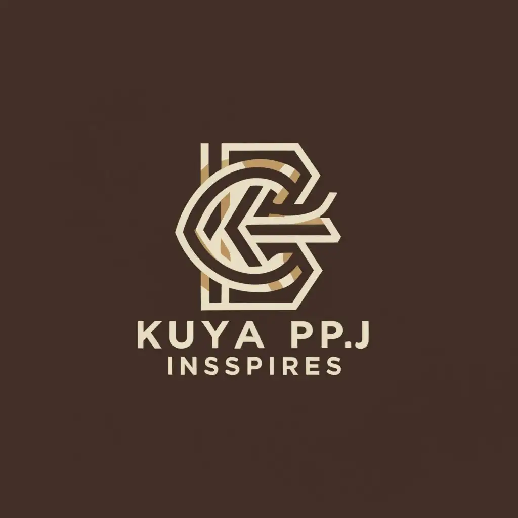 a logo design,with the text "Kuya PJ Inspires", main symbol:Monogram,Moderate,be used in Religious industry,clear background