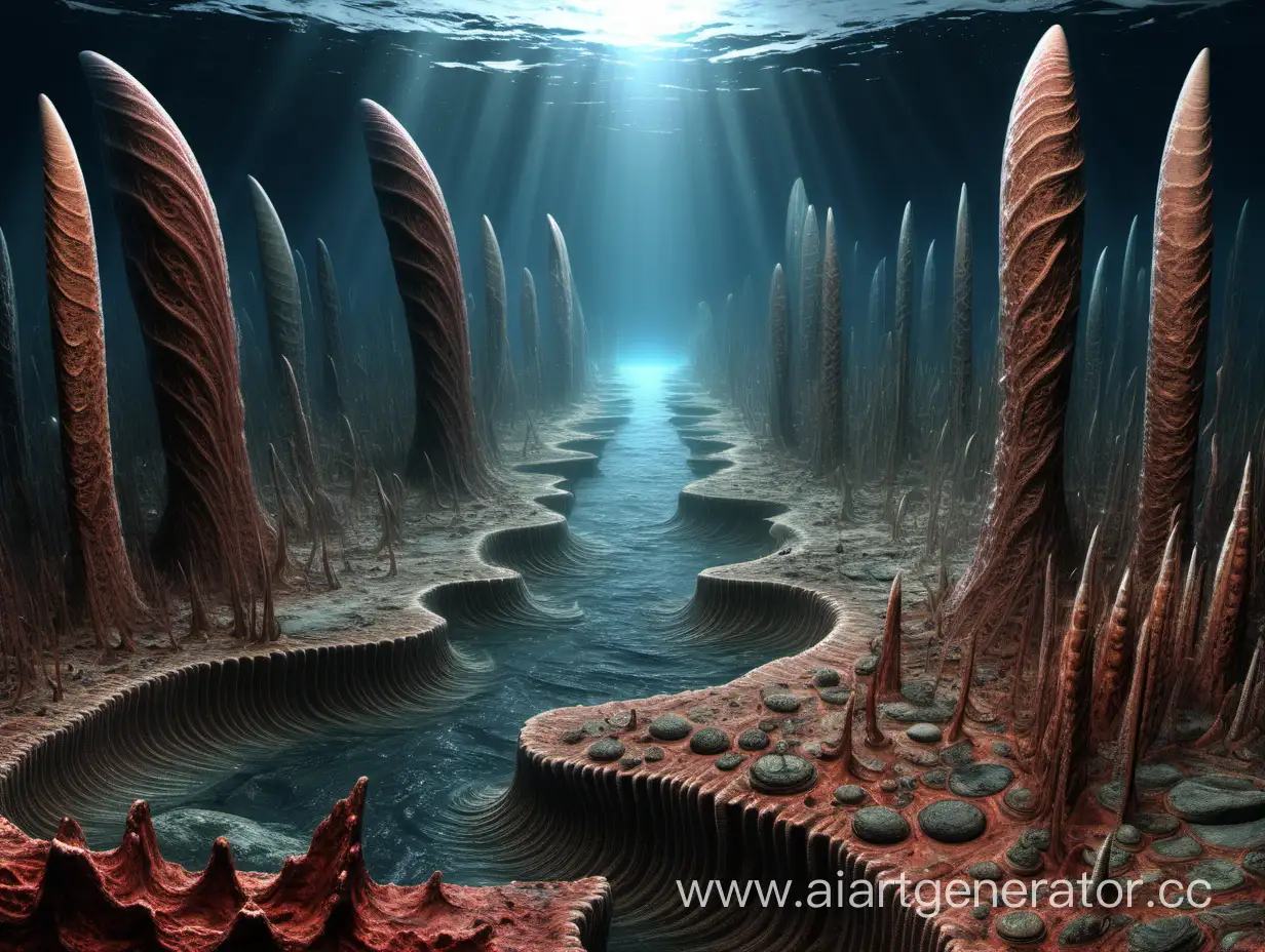 Prehistoric-Archean-Landscape-Volcanic-Eruption-and-Primordial-Seas