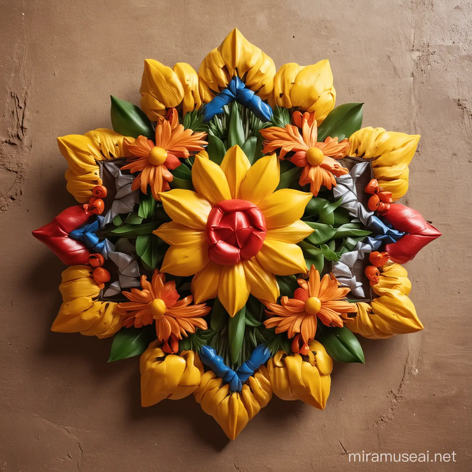 Amazigh Cultural Symbol Bouquet of Flowers