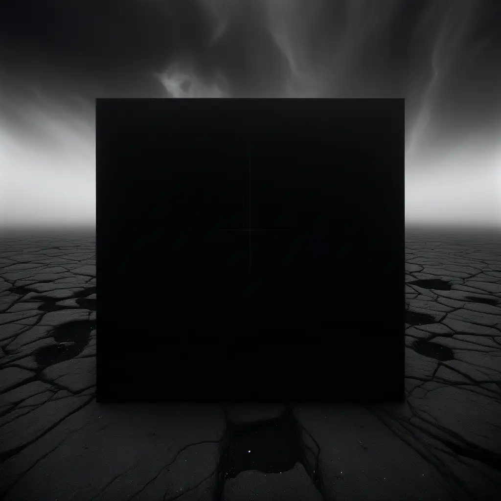 He describes the state prior to creation as “the mist and darkness of this hitherto shapeless and obscured region”, in which the “impure, dark, and dense part of the abyss’s substance” is dramatically transformed. The black square is  producing the macrocosm and the microcosm, the ethereal and the earthly domains, all the stuff of the world.