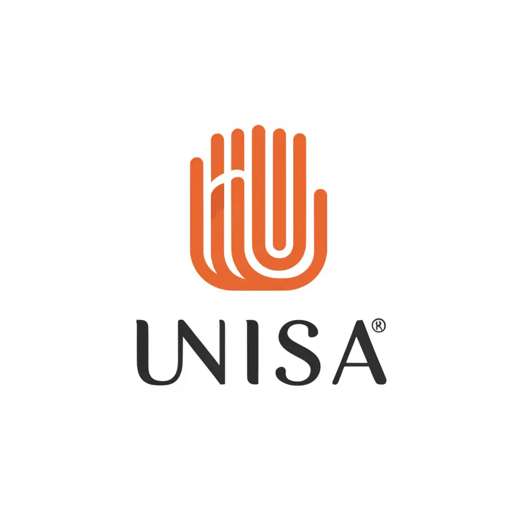 LOGO-Design-For-UNISA-Chic-Comfortable-Text-with-Moderate-Clarity-on-Clear-Background