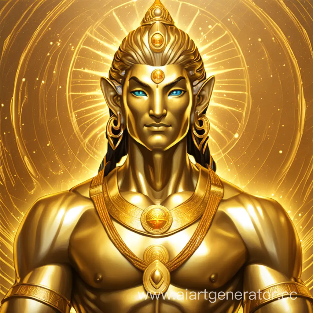 бог аватар золотой