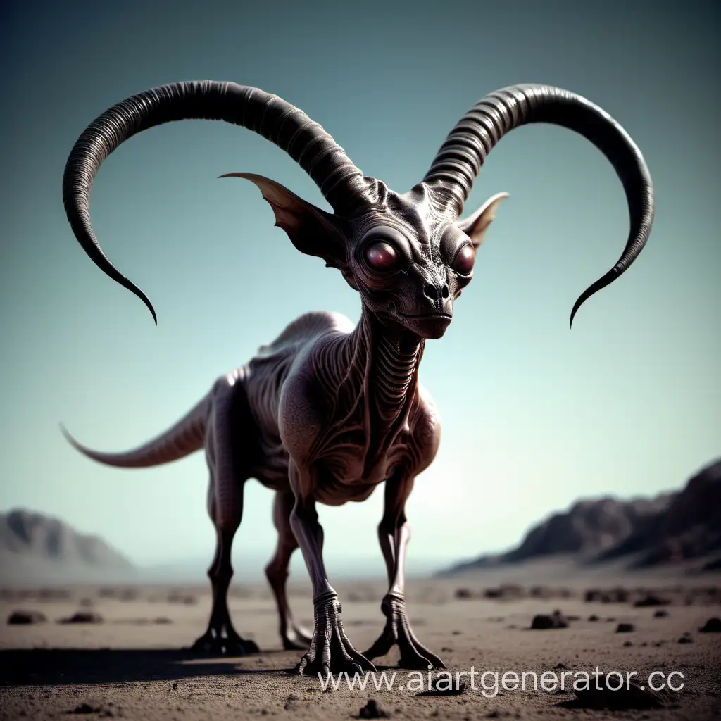 Alien animal with horns
