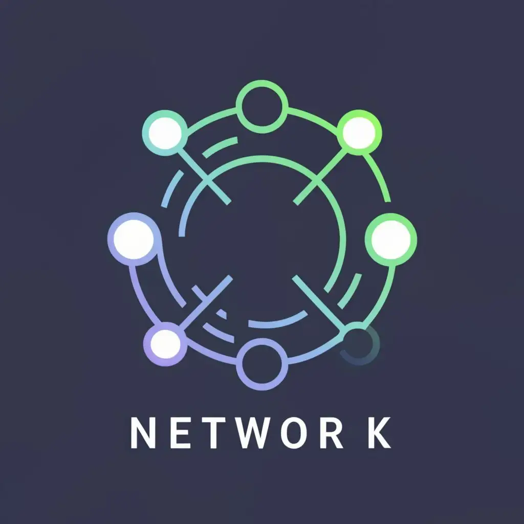 logo, routing, with the text "Network", typography, be used in Technology industry