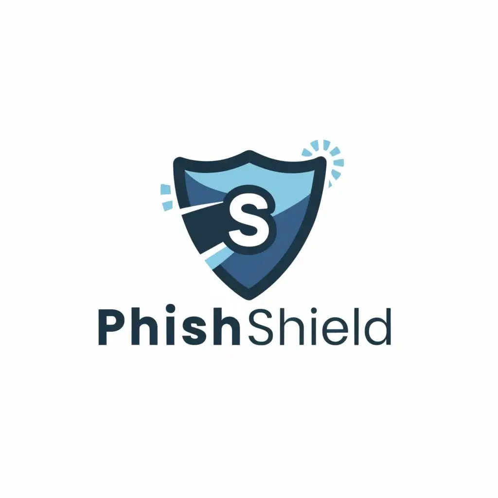 logo, PS, with the text "PhishShield", typography, be used in Internet industry