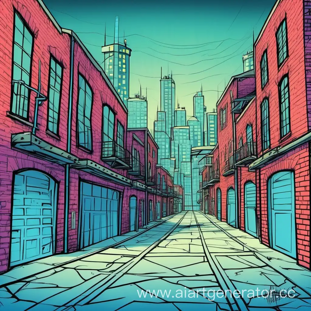 Vibrant-Warehouse-Cityscape-Inspired-by-Warner-Bros-Osmosis-Jones