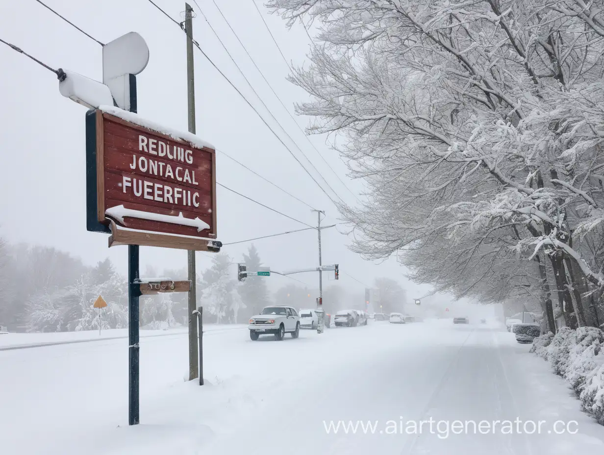 Enchanting-Snowy-Weather-Sign-A-Captivating-Display-in-Winter-Wonderland