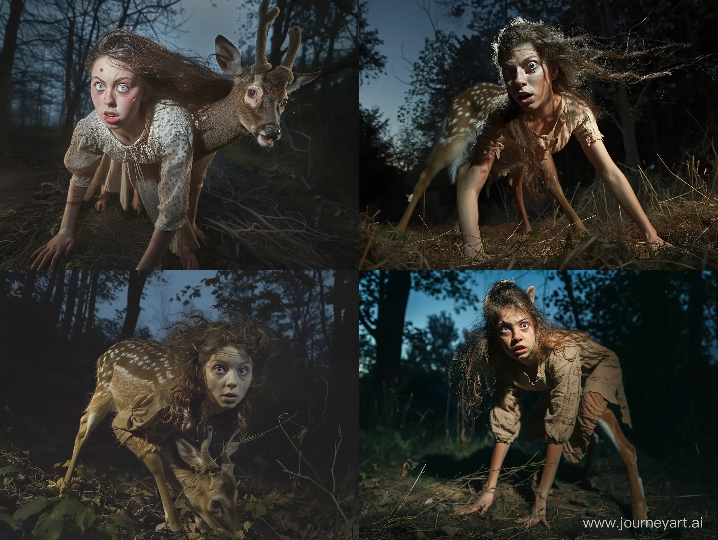 Transformation-of-a-Medieval-Princess-into-a-Deer-in-Enchanted-Forest