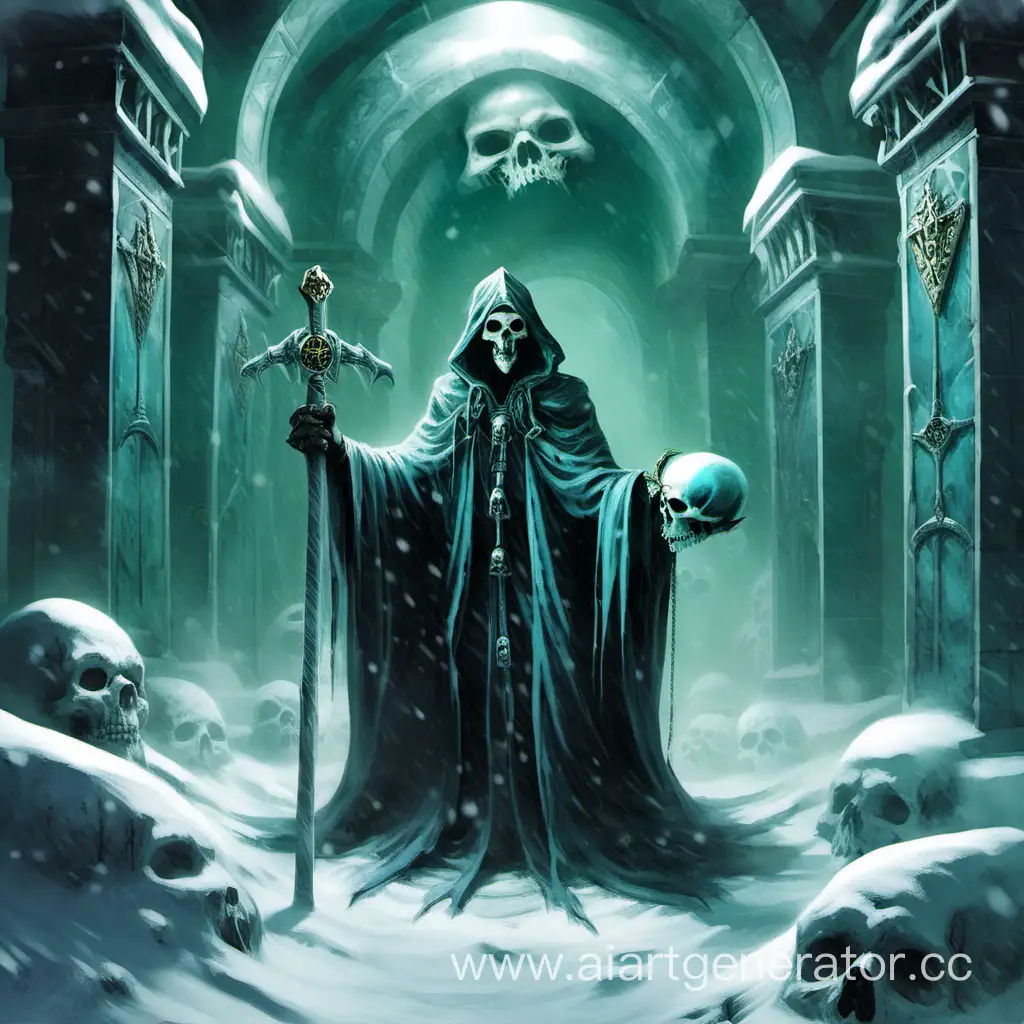 Ethereal-Lich-Conjuring-Frosty-Magic-in-Snowy-Tomb
