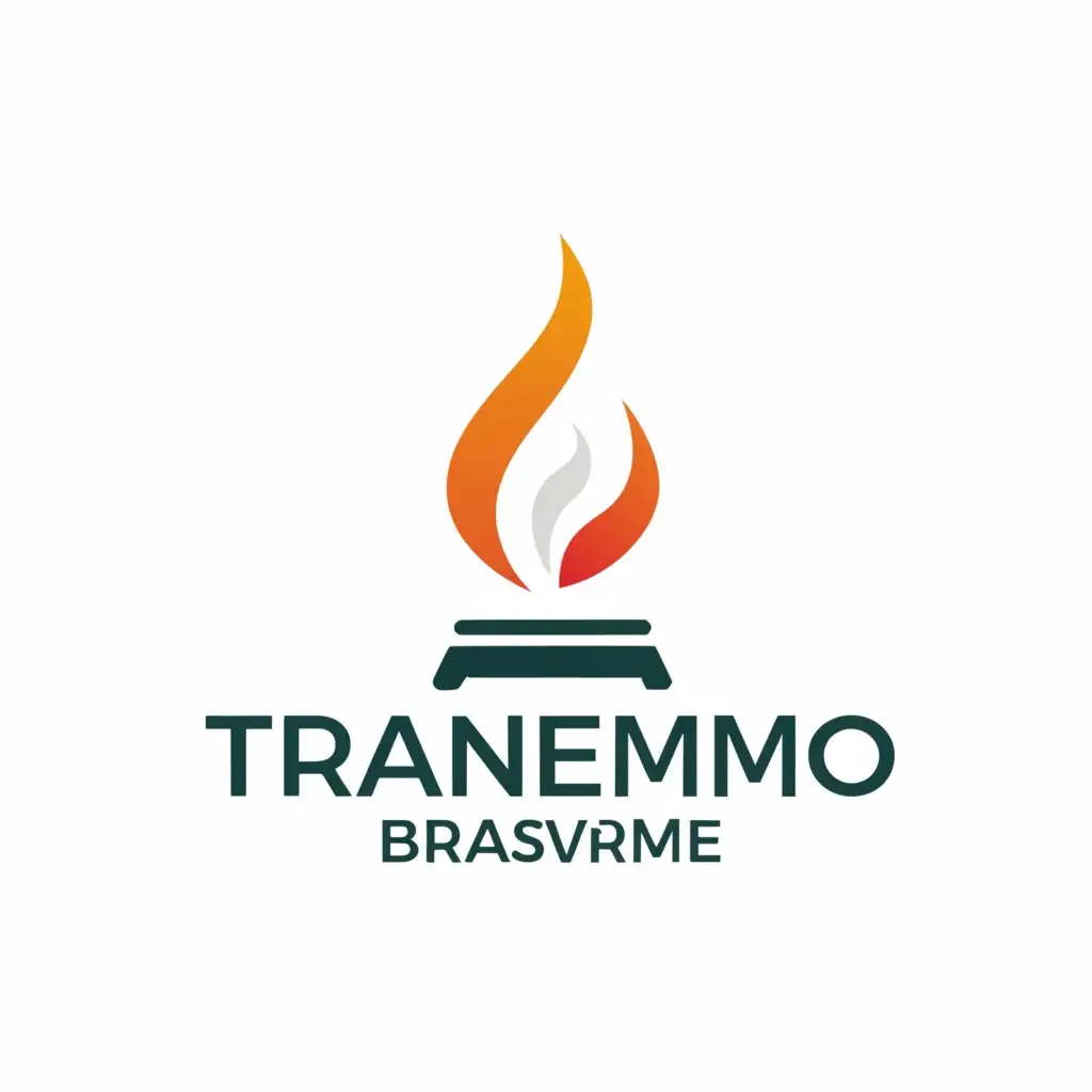 LOGO-Design-For-Tranemo-Brasvrme-Elegant-Fire-Stoves-Symbol-on-Clear-Background