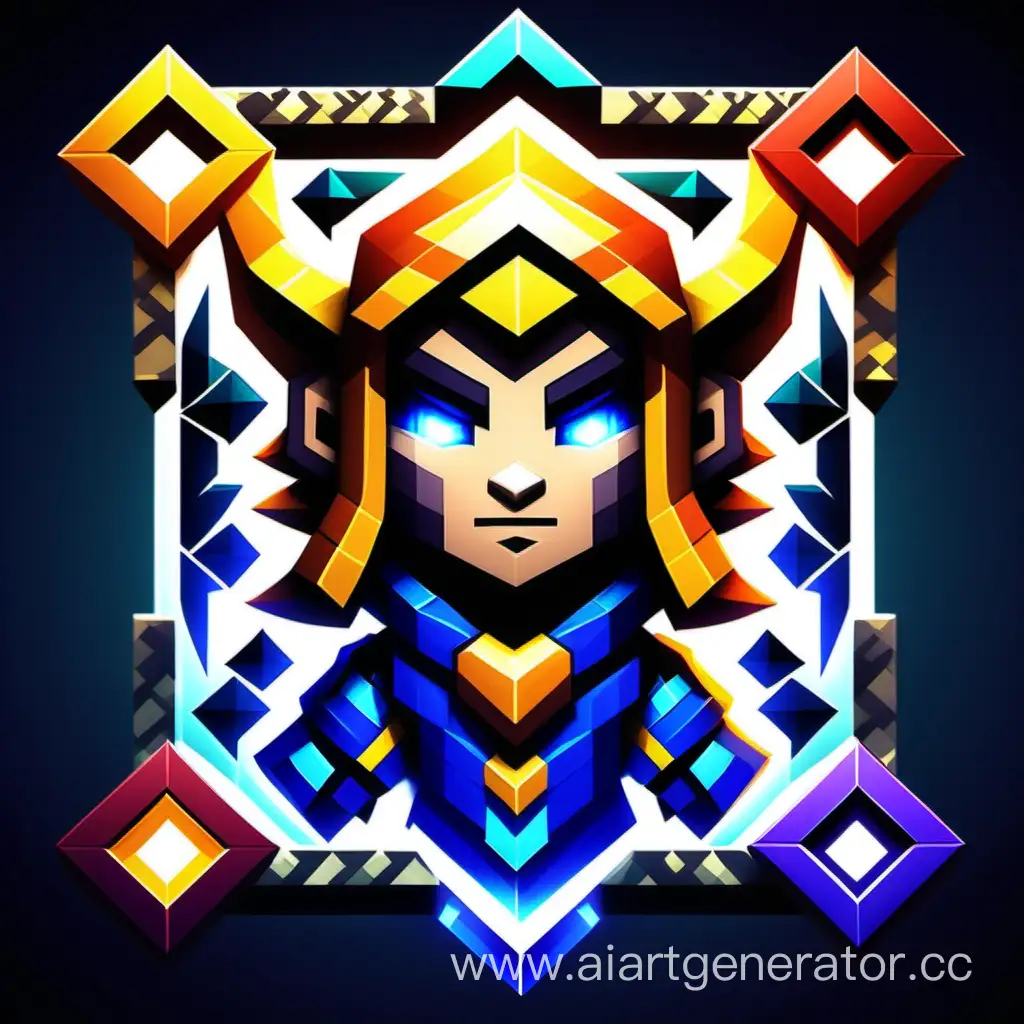 Vibrant-Minecraft-Style-Avatar-with-Storm-Spirit-Background