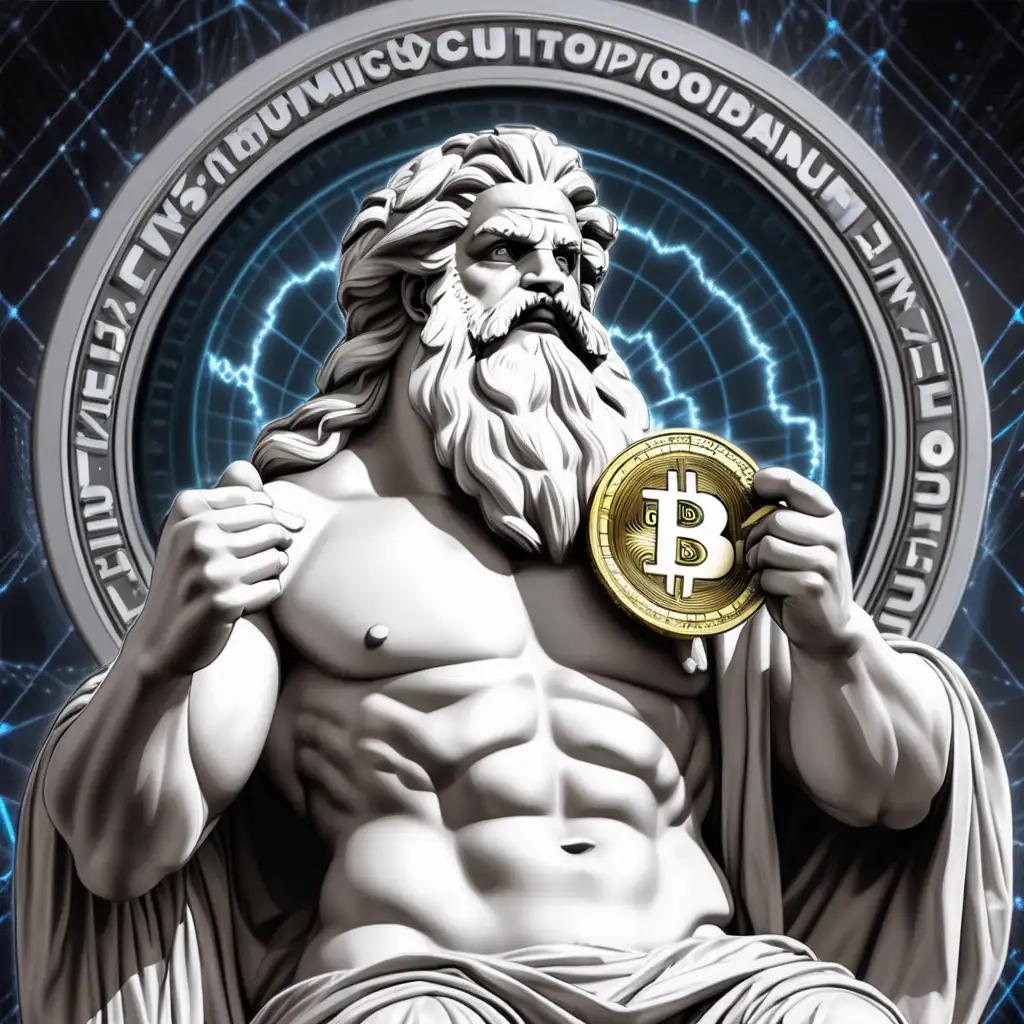 meme: zeus with cryptocurrency
