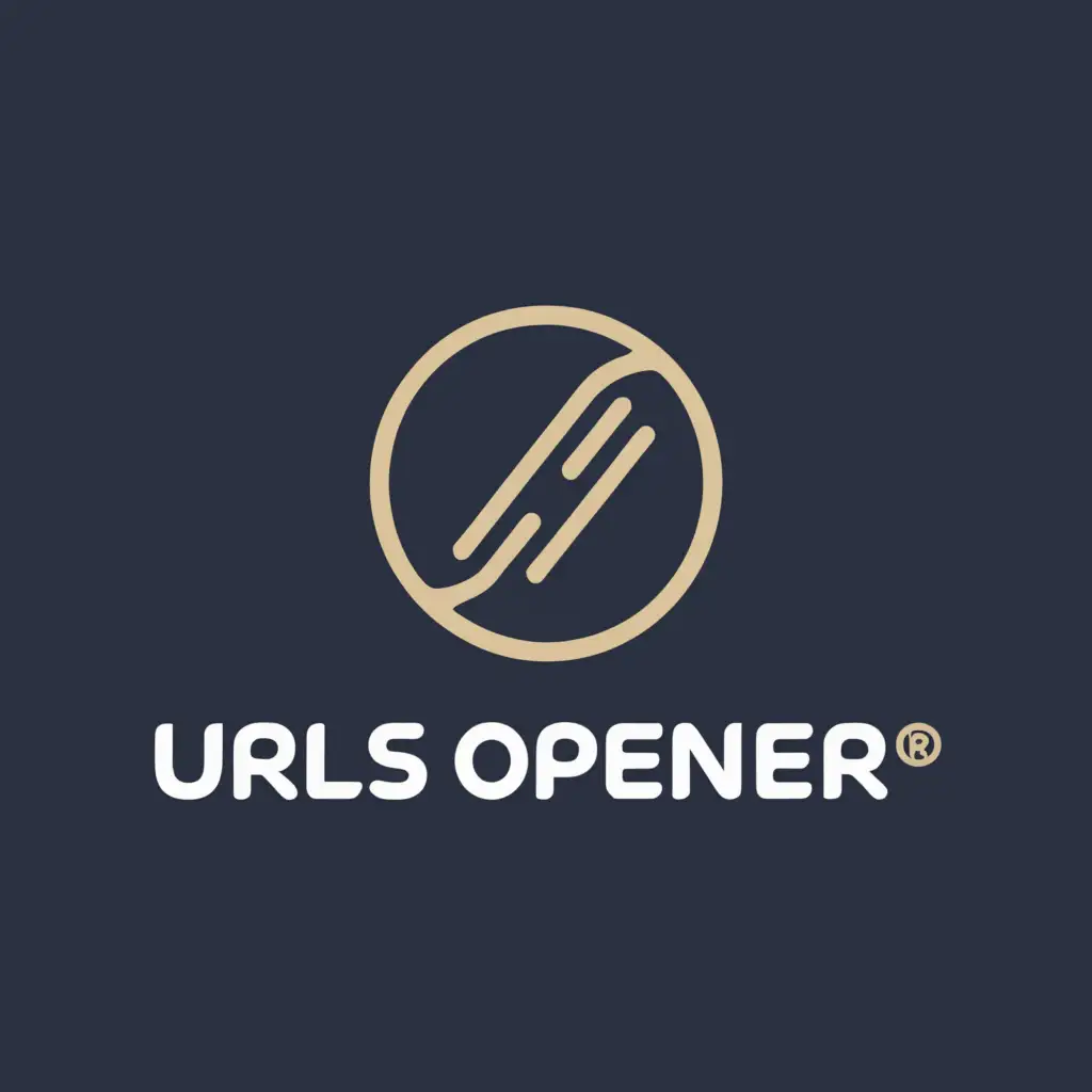 a logo design,with the text "URLs Opener", main symbol:link,Moderate,be used in Internet industry,clear background
