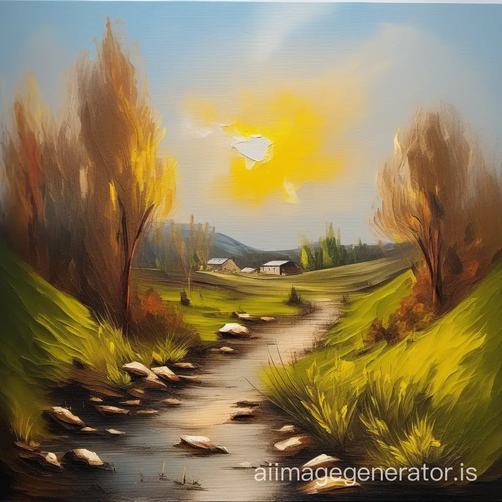 Vibrant-Landscape-Painting-with-Oil-Colors