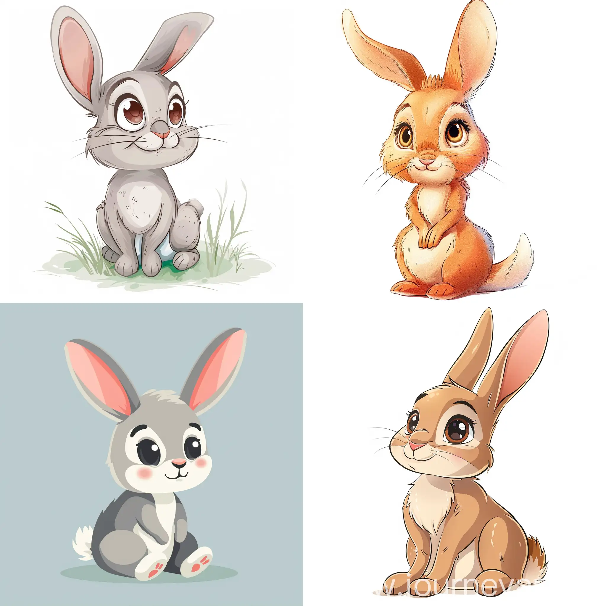 Adorable-Cartoon-Rabbit-Character-Illustration