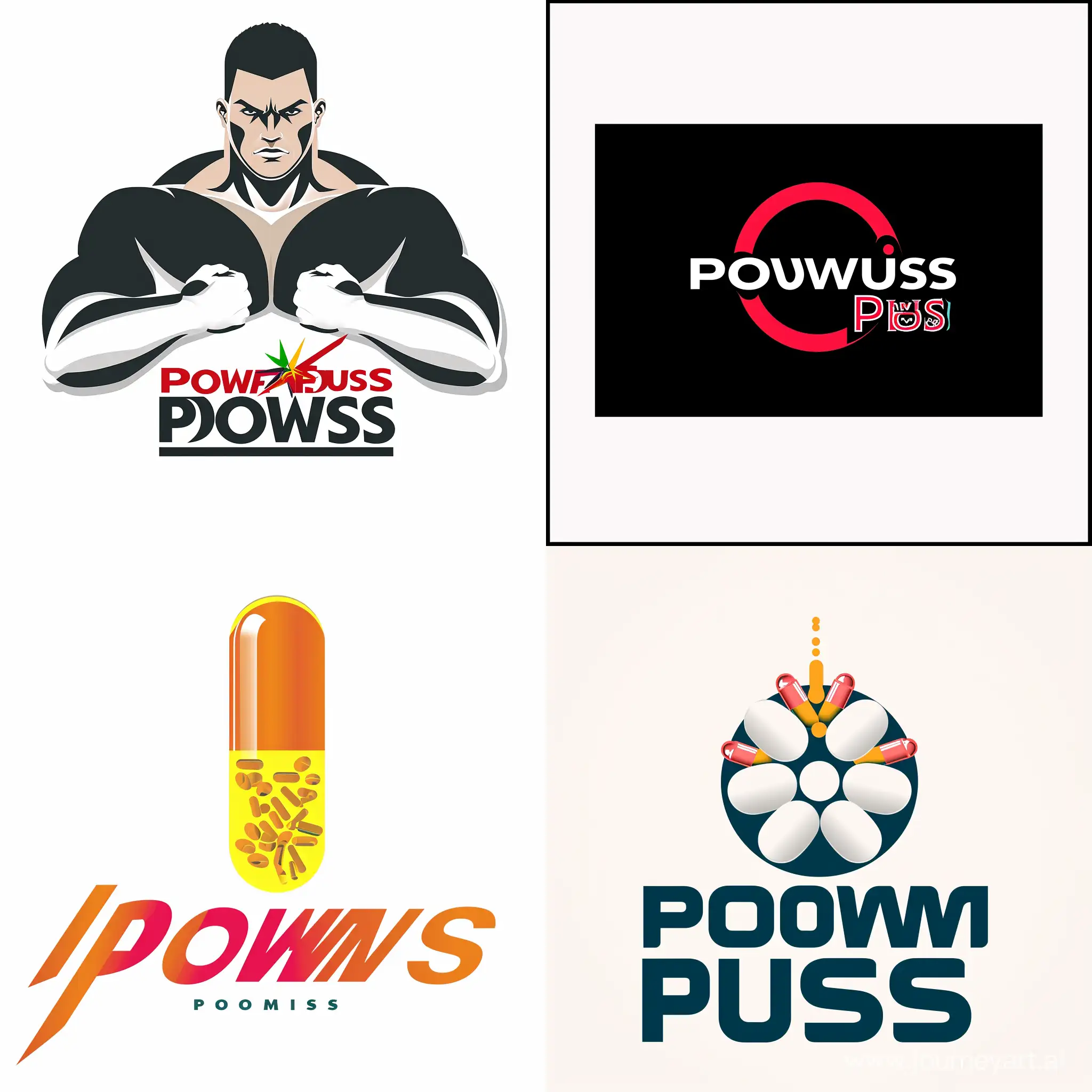 logo with brand name Power plus and about supplement