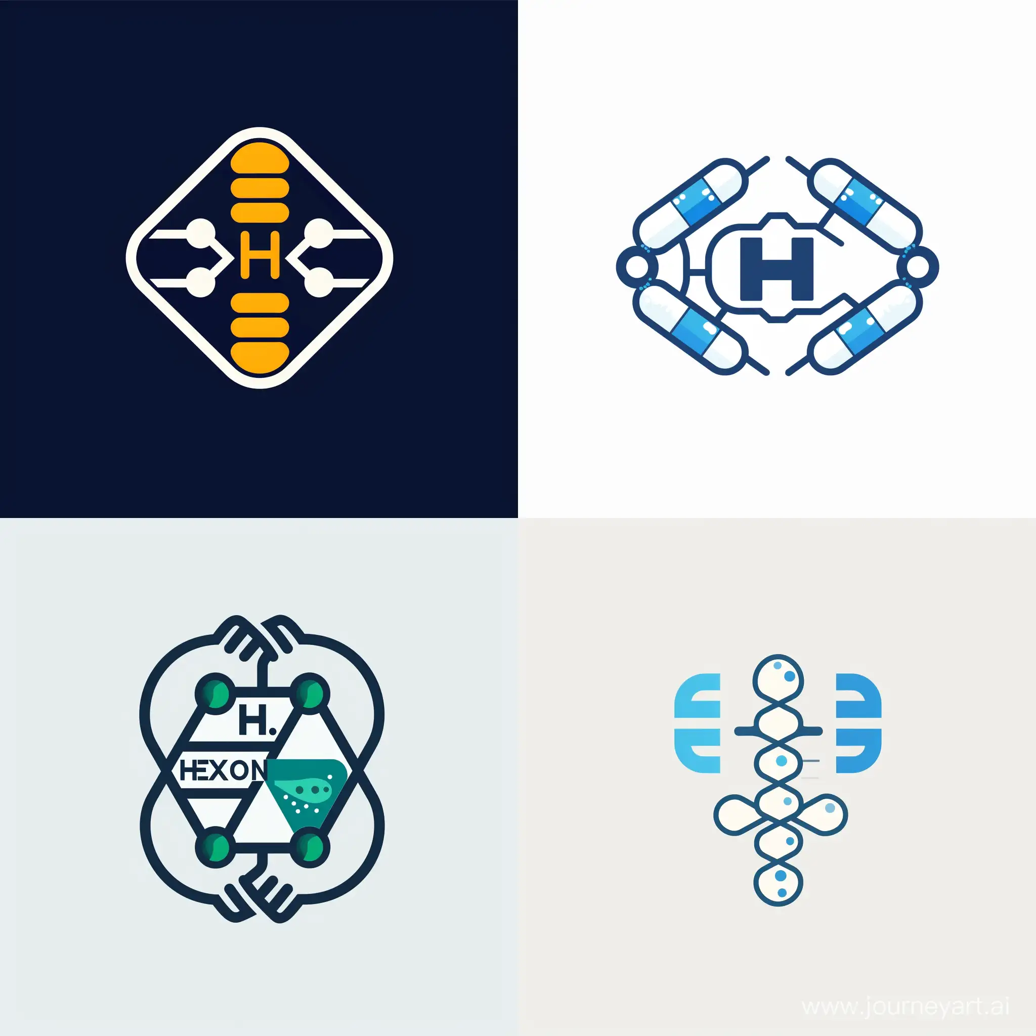 Minimalist-Liquid-Molecule-Shape-Logo-Design