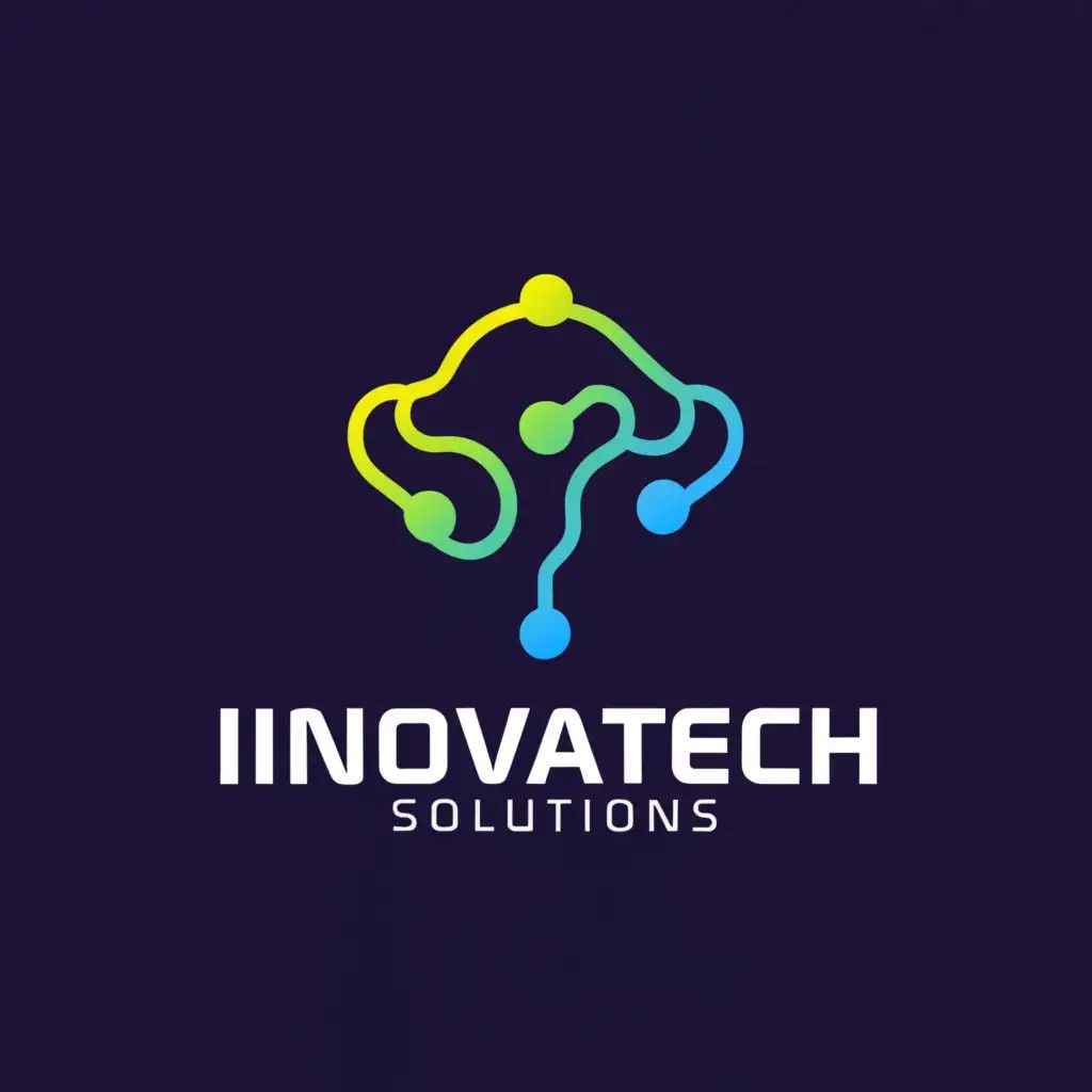 a logo design,with the text "INNOVATECH SOLUTIONS", main symbol:tech,Moderate,be used in Technology industry,clear background
