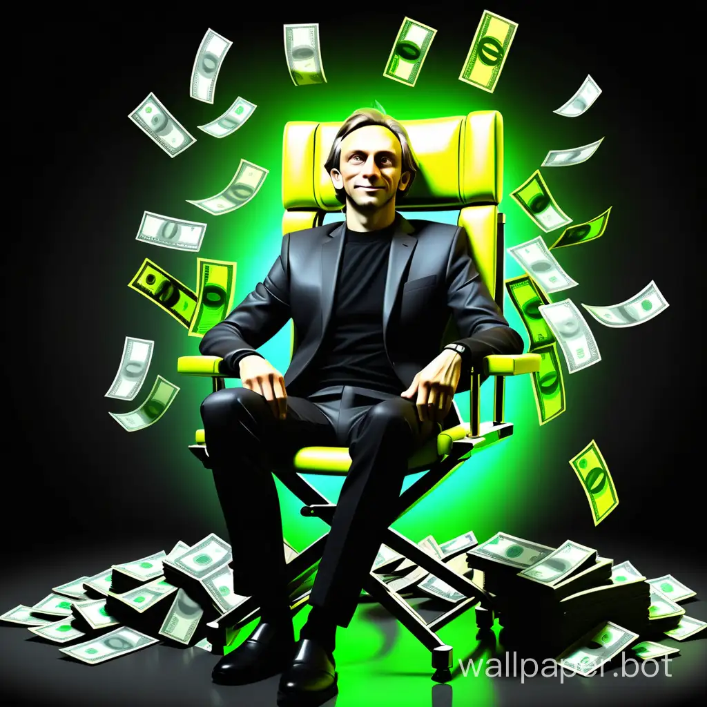 The author's style "Paradoxical reality of the optimal minimum of limitless possibilities" in the field of luminescent design technology for the image "Director's chair, pocket, money, pocket money, Money came, Money came again, Tinkoff - a good bank, good job, good salary! Come work through my link and get + 5,000 ₽" /\/\/ https://www.tinkoff.ru/baf/46qWqlbKiWE /\/