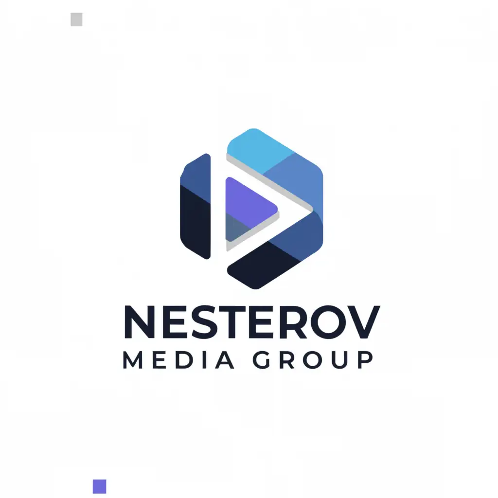 a logo design,with the text "Nesterov Media Group", main symbol:youtube,Moderate,clear background