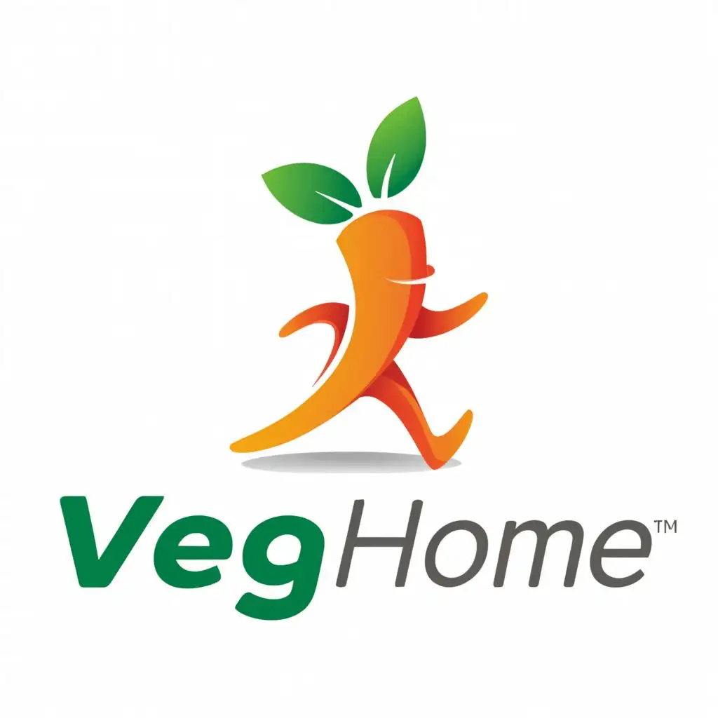 a logo design,with the text "Veg_home", main symbol:Be fast, Be healthy
,Moderate,clear background